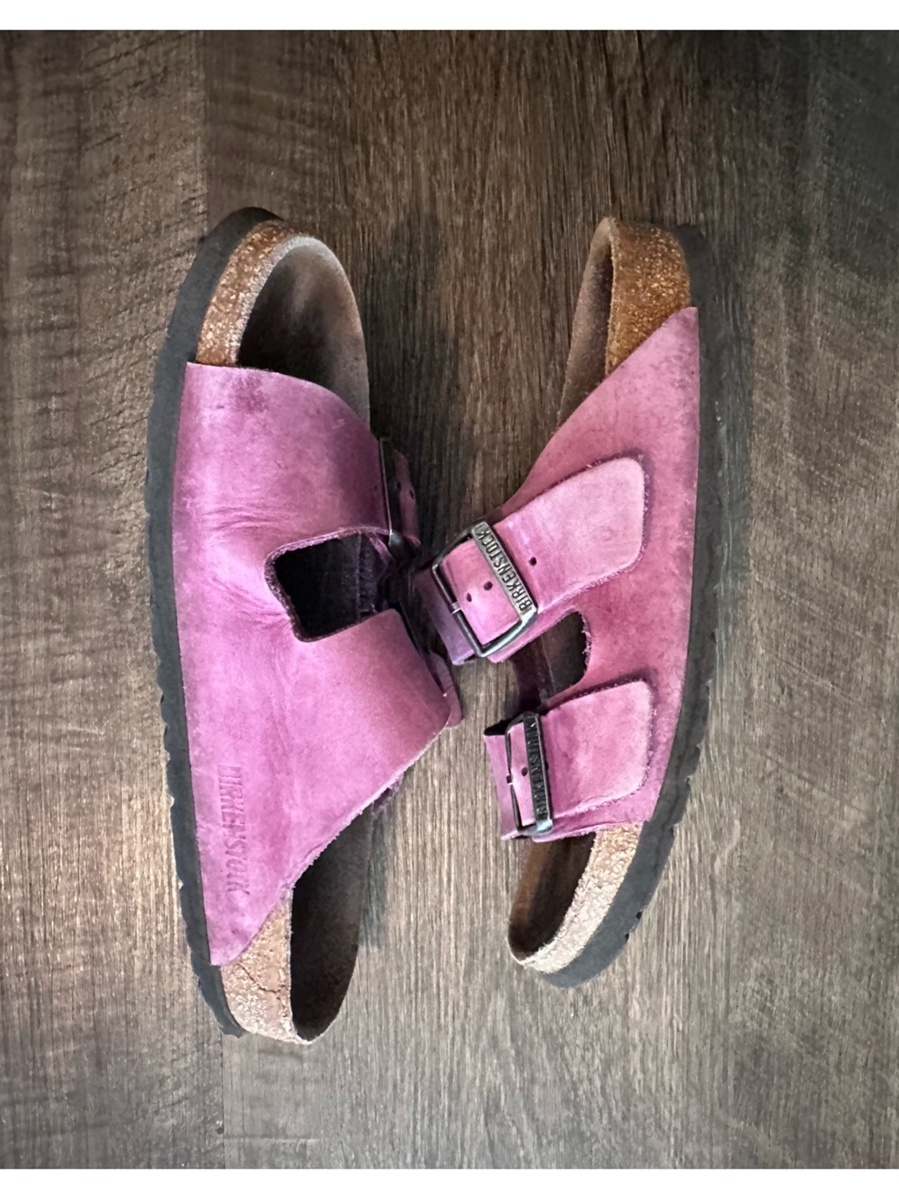 Birkenstock Lavender Pink Slide Sandals Size 38 - Picture 6 of 6